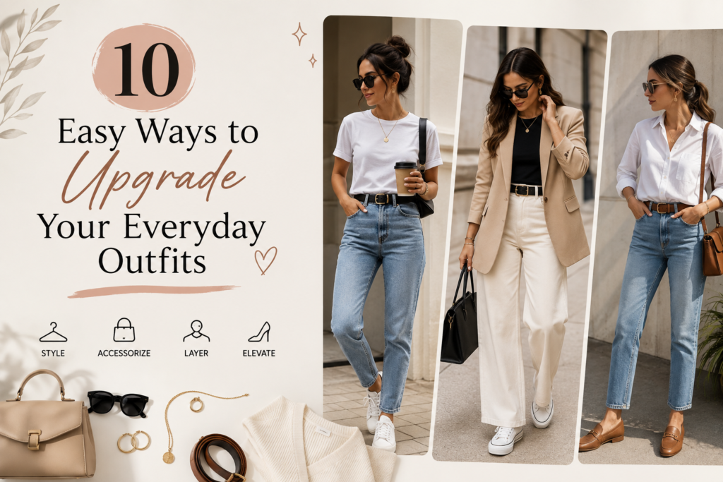10 easy ways to upgrade your everyday outfits with stylish fashion tips