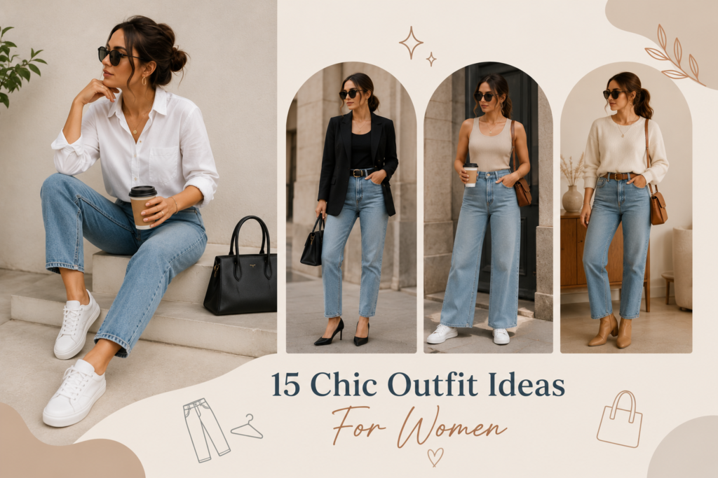 How to style jeans with chic outfit ideas for women